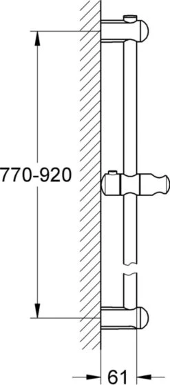 GROHE Euphoria Cosmopolitan Glijstang 90 Cm - Chroom -Mooie Badkamer 531x1200