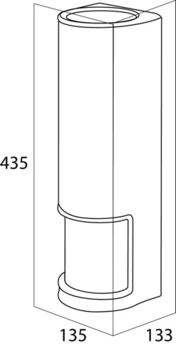 Tiger Palma Reserverolhouder - Wit 12 Tiger Palma Reserverolhouder - Wit -Mooie Badkamer 611x1200