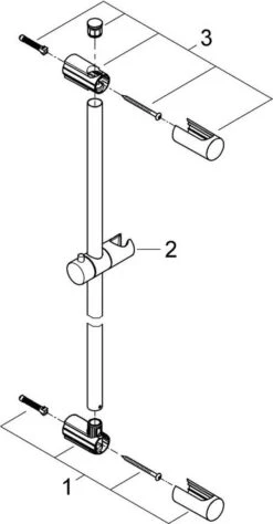 GROHE QuickFix Vitalio Glijstang - 60 Cm -Mooie Badkamer 625x1200 1