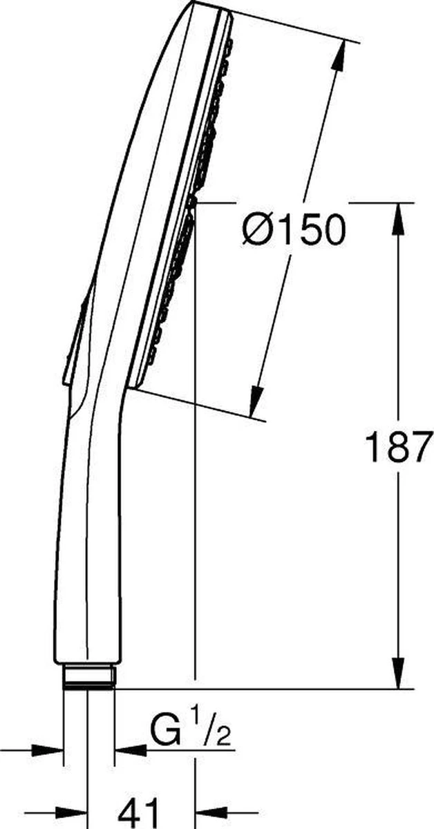 GROHE Rainshower Smartactive 150 Douchekop - Ø 15 Cm - EcoJoy® - 3 Straalsoorten - 26590000 3 GROHE Rainshower Smartactive 150 Douchekop - Ø 15 Cm - EcoJoy® - 3 Straalsoorten - 26590000 - Afbeelding 3