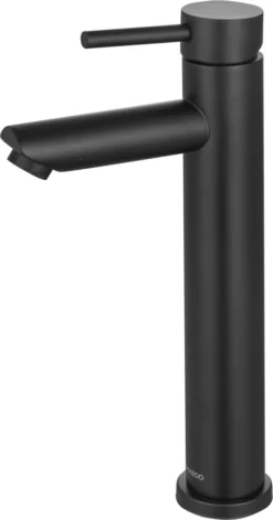 LOMAZOO Wastafelkraan Zwart Ceres - Badkamerkraan - Wastafel Kraan - Mengkraan Wastafel - Hoge Uitloop -Mooie Badkamer 629x1200