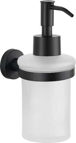 VDN Stainless Zeeppompje - Zeepdispenser - Zeepdispenser Wandmontage - Zwart - Hangend