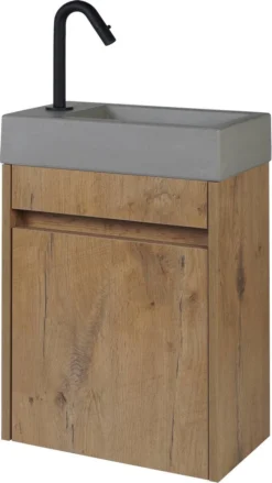 Saqu Tube - Fonteinkraan - Wastafelkraan Voor Het Toilet - Koudwaterkraan - Mat Zwart - C-uitloop -Mooie Badkamer 675x1200 1