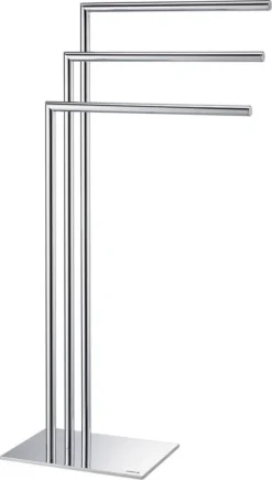 Sealskin Tube - Handdoekrek 3-armig Vrijstaand - Chroom