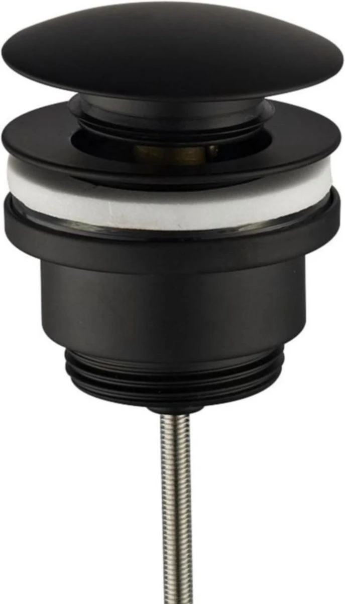 Luxe Click Waste Afvoerplug 1¼" Mat Zwart 1 Luxe Click Waste Afvoerplug 1¼" Mat Zwart