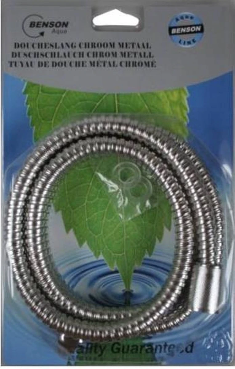 Benson Doucheslang 150 Cm Chroom Metaal 2 Benson Doucheslang 150 Cm Chroom Metaal - Afbeelding 2