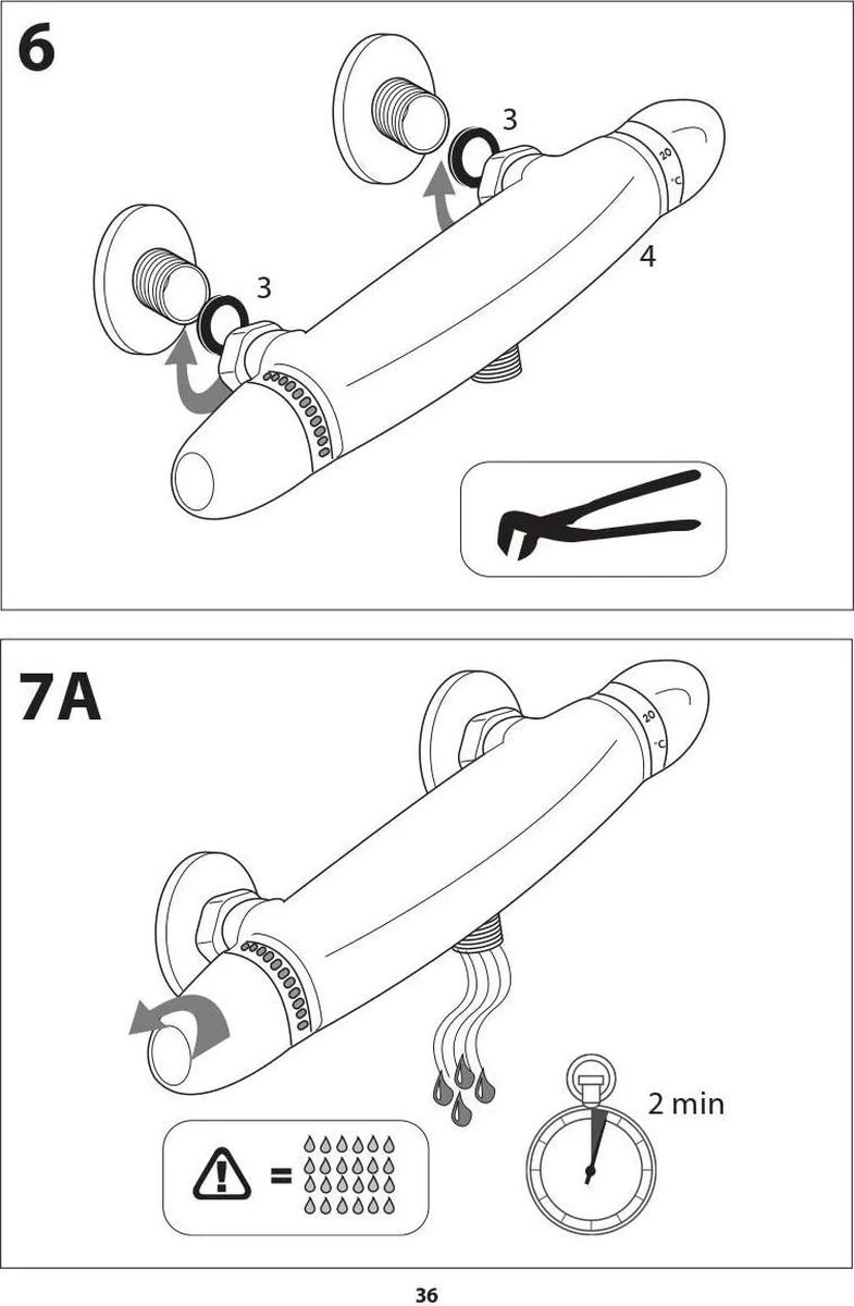 SCHÜTTE London Thermostatische Douchekraan - Hartafstand 150 Mm - Zwart Mat 10 SCHÜTTE London Thermostatische Douchekraan - Hartafstand 150 Mm - Zwart Mat - Afbeelding 10