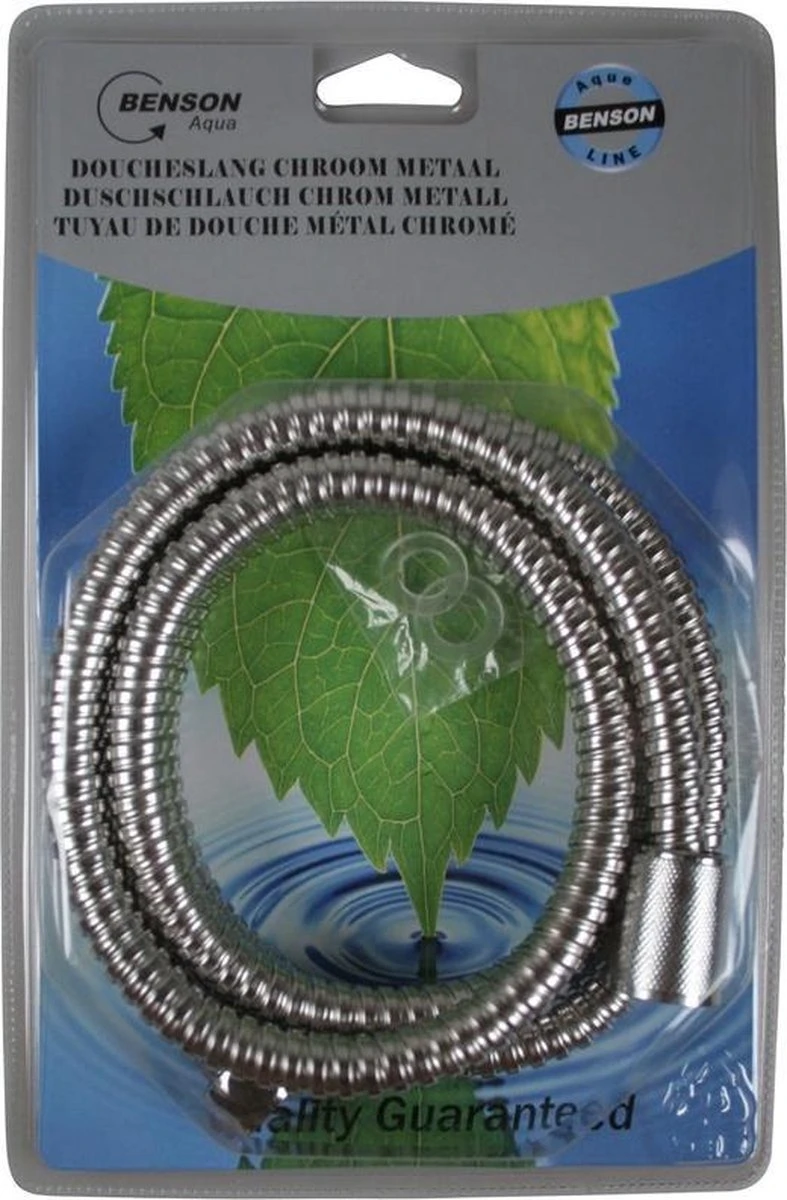 Benson Doucheslang 150 Cm Chroom Metaal 4 Benson Doucheslang 150 Cm Chroom Metaal - Afbeelding 4