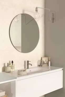 Ben Mirano - Badkamerspiegel - Ronde Spiegel - Ø80cm - Wandspiegel Incl Bevestigingsmateriaal -Mooie Badkamer 800x1200 15