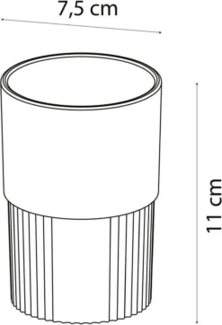 Sealskin Brave Tandenborstelbeker Vrijstaand - Zwart -Mooie Badkamer 818x1200