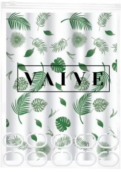 VAIVE Douchegordijn Groen 180x200 - Anti Schimmel - Douchegordijnen - Ringen -Mooie Badkamer 848x1200 12