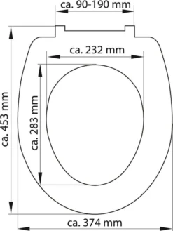 SCHÜTTE WC-Bril 82304 ANTHRAZIT - Duroplast - Soft Close - Afklikbaar - RVS-Scharnieren - Gelakt - Antraciet -Mooie Badkamer 900x1200 12