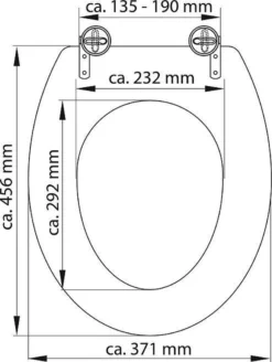 SCHÜTTE WC-Bril 82000 WHITE - Duroplast - RVS-Scharnieren - Gelakt - Wit -Mooie Badkamer 905x1200 2