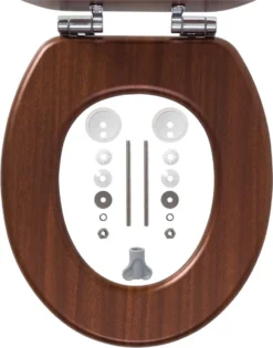 Tiger Douglas - Toiletbril - MDF - Walnoot -Mooie Badkamer 941x1200