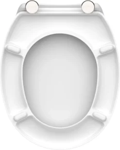 SCHÜTTE WC-Bril 82000 WHITE - Duroplast - RVS-Scharnieren - Gelakt - Wit -Mooie Badkamer 956x1200