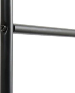 Lifa Bathing Handdoekladder - Multifunctionele Handdoekenrek - Zwarte Handdoekhouder - Staand - 5 Treden - Metaal - Voor Kleding, Handdoeken En Beddengoed - Badkamer, Keuken En Woonkamer - 50 X 160 Cm -Mooie Badkamer 972x1200