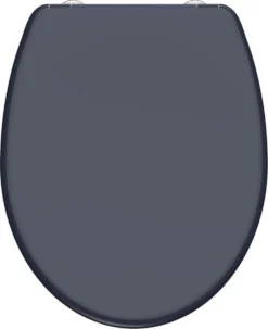 SCHÜTTE WC-Bril 82304 ANTHRAZIT - Duroplast - Soft Close - Afklikbaar - RVS-Scharnieren - Gelakt - Antraciet