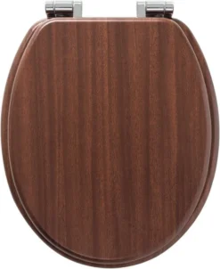 Tiger Douglas - Toiletbril - MDF - Walnoot -Mooie Badkamer 982x1200